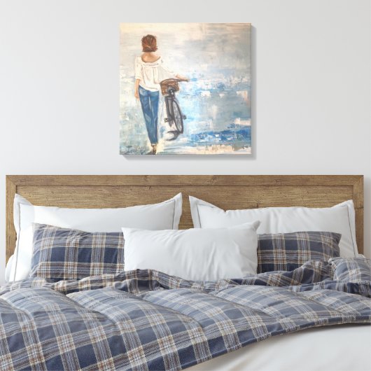 Canvasafdruk van oorspronkelijke olie op canvas (Insitu (Slaapkamer))