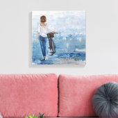 Canvasafdruk van oorspronkelijke olie op canvas afdruk (Insitu (Woonkamer))