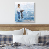 Canvasafdruk van oorspronkelijke olie op canvas afdruk (Insitu (Slaapkamer))