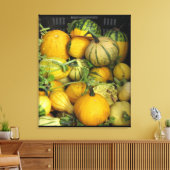 Canvasafdruk - Zomerpompoen Canvas Afdruk (Insitu (Woonkamer))