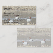 Canvasback-draden Visitekaartje (Voorkant / Achterkant)