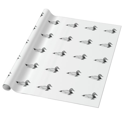 Canvasback Duck Cadeaupapier (Uitgerold)