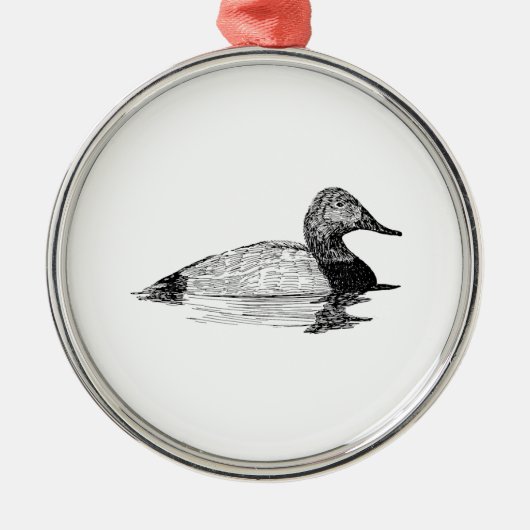Canvasback Duck Ornament (Voorkant)
