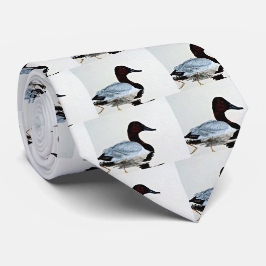 Canvasback duck stropdas (Opgerold)