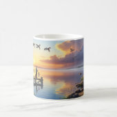 Canvasback Ducks Coffee Mok Wrap Design (Center)