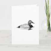 Canvasback Line Art Kaart (Voorkant)