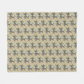 Canvasback-, Wilde Eend- en Boswatervogels in Vluc Fleece Deken (Voorkant (Horizontaal))