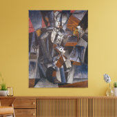 canvasgalerie kunst, de muzikant canvas afdruk (Insitu (Woonkamer))