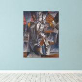 canvasgalerie kunst, de muzikant canvas afdruk (Insitu (Houten vloer))
