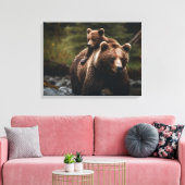 Canvasmuur Art-Yellowstone Beer Canvas Afdruk (Insitu (Woonkamer))