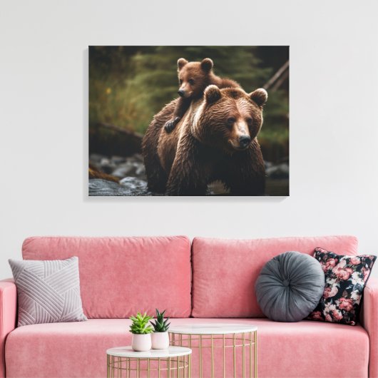Canvasmuur Art-Yellowstone Beer Canvas Afdruk (Insitu (Woonkamer))