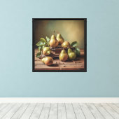 Canvasprint 40x40 cm canvas afdruk (Insitu (Houten vloer))