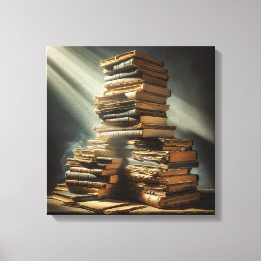 Canvasprint (Boeken op de zolder) Canvas Afdruk (Voorkant)