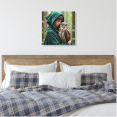 Canvasprint (Dame van het Bos) Canvas Afdruk (Insitu (Slaapkamer))
