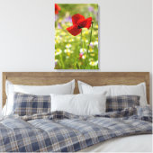Canvasprint - De Rode Klaproos Canvas Afdruk (Insitu (Slaapkamer))