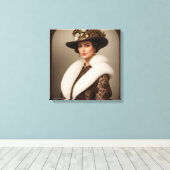 Canvasprint (de vergulde tijd) canvas afdruk (Insitu (Houten vloer))