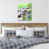 Canvasprint - Druifhyacint Canvas Afdruk (Insitu (Slaapkamer))
