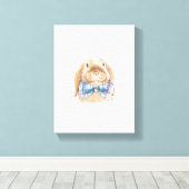 Canvasprint - Floppy het Konijn Canvas Afdruk (Insitu (Houten vloer))