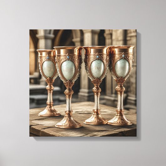 Canvasprint (Gouden bokalen-14) Canvas Afdruk (Voorkant)