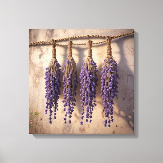 Canvasprint (Hangende lavendelbundels) Canvas Afdruk (Voorkant)