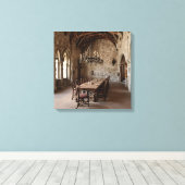 Canvasprint (Kasteeldiningzaal) Canvas Afdruk (Insitu (Houten vloer))