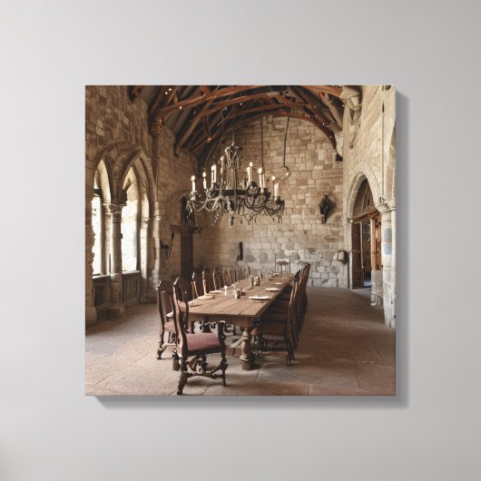 Canvasprint (Kasteeldiningzaal) Canvas Afdruk (Voorkant)