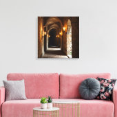 Canvasprint (Kasteelgang-2) Canvas Afdruk (Insitu (Woonkamer))