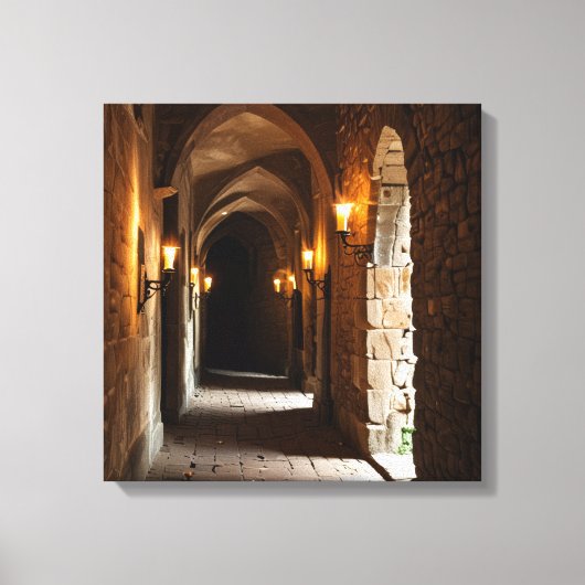 Canvasprint (Kasteelgang-2) Canvas Afdruk (Voorkant)