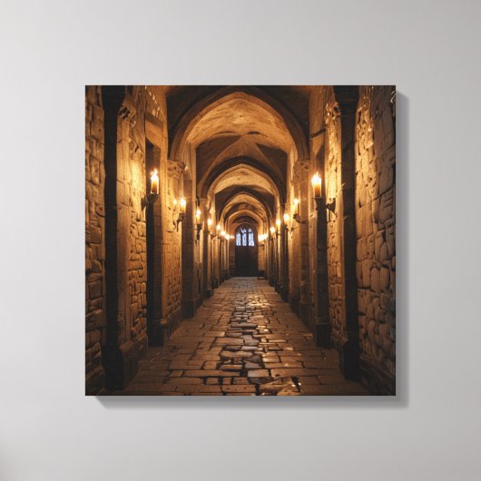 Canvasprint (Kasteelgang-3) Canvas Afdruk (Voorkant)