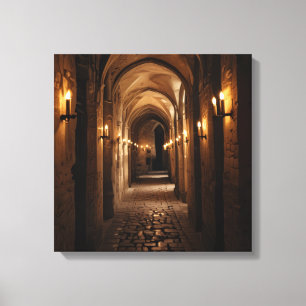 Canvasprint (Kasteelgang-4) Canvas Afdruk