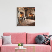 Canvasprint Kasteelkeuken-2) Canvas Afdruk (Insitu (Woonkamer))