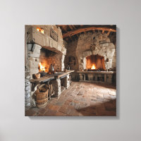 Canvasprint Kasteelkeuken-2)