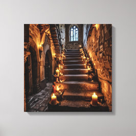 Canvasprint (Kasteeltrap-2) Canvas Afdruk