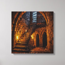 Canvasprint (Kasteeltrap-3) Canvas Afdruk