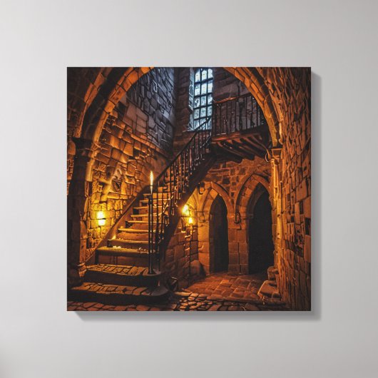Canvasprint (Kasteeltrap-3) Canvas Afdruk (Voorkant)