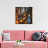 Canvasprint (Kastel Trap-4) Canvas Afdruk (Insitu (Woonkamer))