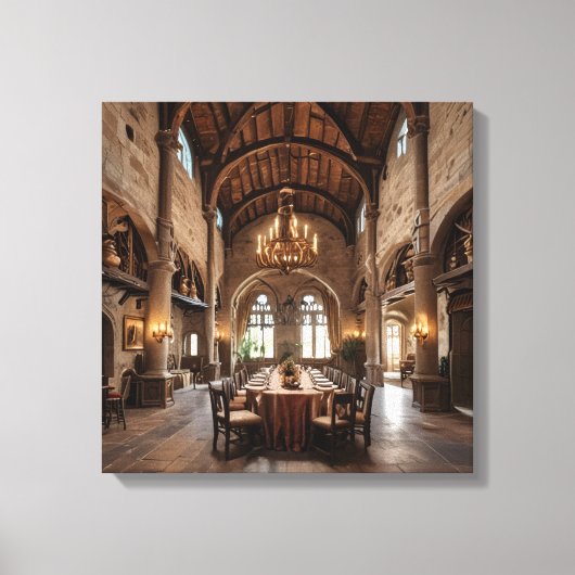 Canvasprint (Kasteldiningzaal-6) Canvas Afdruk (Voorkant)
