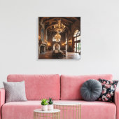 Canvasprint (Kastelesszaal-2) Canvas Afdruk (Insitu (Woonkamer))