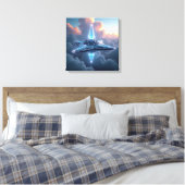 Canvasprint (Kristallijnen Sterrenschip) Canvas Afdruk (Insitu (Slaapkamer))