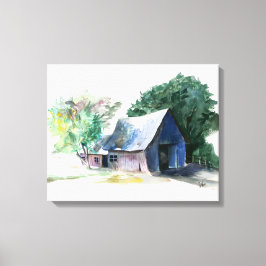 Canvasprint - Landelijke schuur Canvas Afdruk