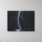 Canvasprint met bliksem opgespannen canvas afdruk (Voorkant)