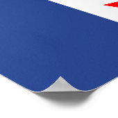 Canvasprint met vlag van Toronto, Canada Poster (Hoek)