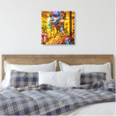 Canvasprint (Metallic Vrouw) Canvas Afdruk (Insitu (Slaapkamer))