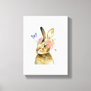 Canvasprint - Miss Hare Canvas Afdruk