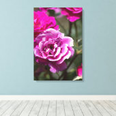 Canvasprint mooie rozen fotografie canvas afdruk (Insitu (Houten vloer))