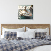 Canvasprint (onderwaterduikende UFO) Canvas Afdruk (Insitu (Slaapkamer))