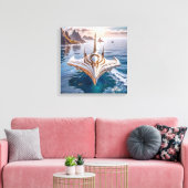 Canvasprint (onderzeeër UFO) Canvas Afdruk (Insitu (Woonkamer))