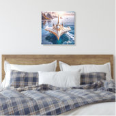 Canvasprint (onderzeeër UFO) Canvas Afdruk (Insitu (Slaapkamer))
