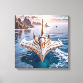 Canvasprint (onderzeeër UFO) Canvas Afdruk