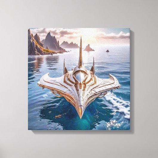 Canvasprint (onderzeeër UFO) Canvas Afdruk (Voorkant)